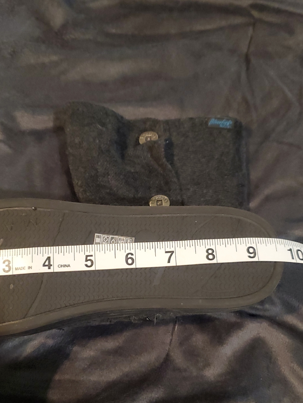 Blowfish Black Rammish Soft Herringbone Flannel Boots Size 6 - Picture 5 of 6